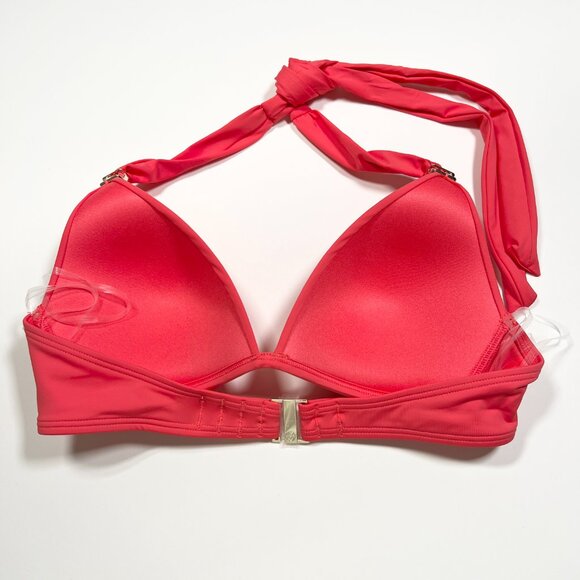 Victoria Secret Small S Harlow Halter Push Up Bikini Top Triangle Pink Island - Picture 5 of 6